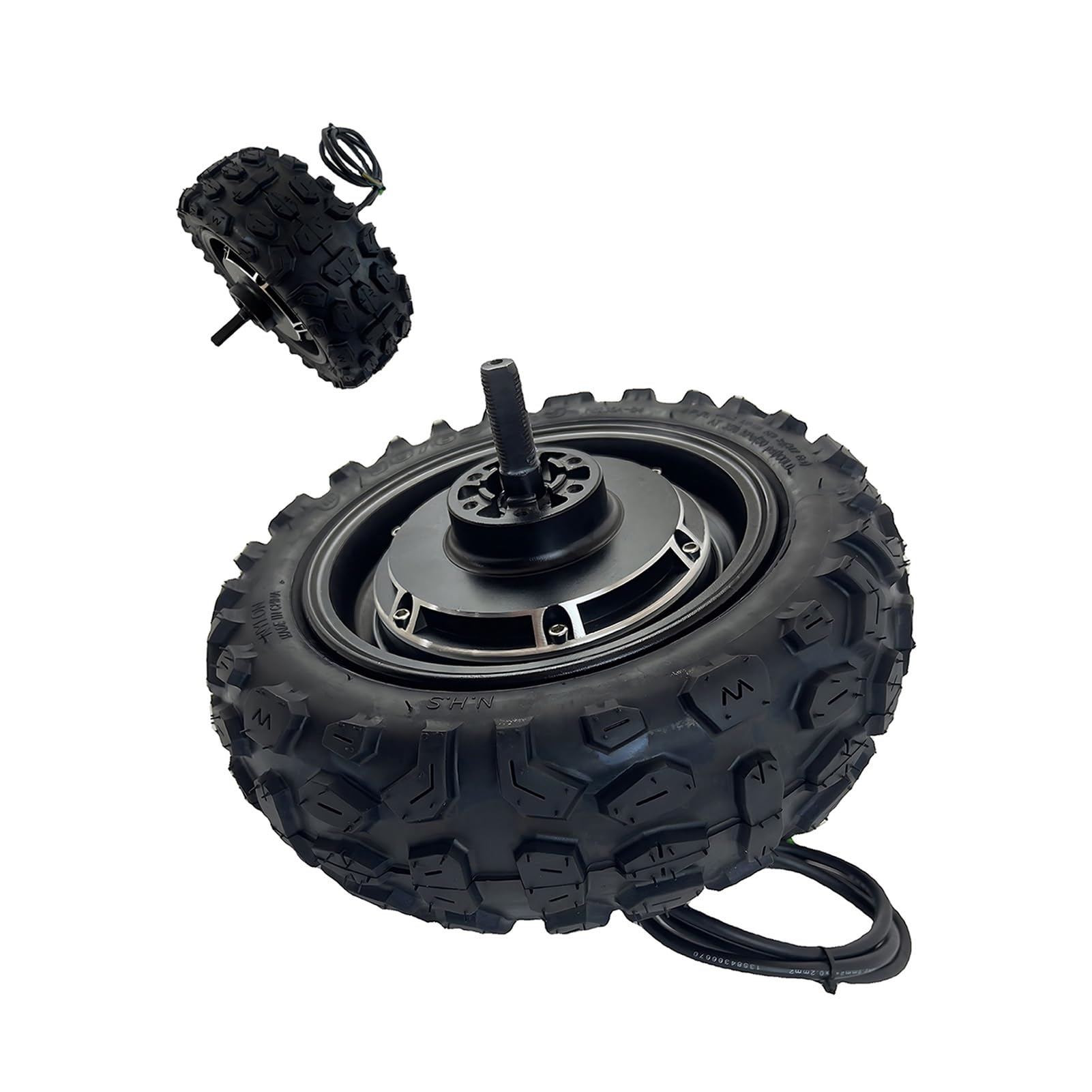 Moteur Arrière de Trottinette,650W Nominal,Pneu 11" | Conception intégrée avec moteur sans balais,moyeu renforcé,entraxe de 150mm et roue tubeless