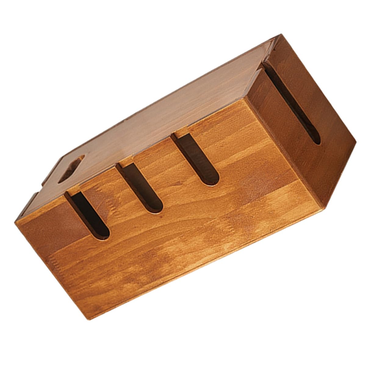Artibetter Caja Organizadora de Cables de Madera Maciza con Gran Capacidad y Ventilación Resistente y Segura para Escritorio Ocultador de Cables y Tomas de Corriente Fácil Instalación
