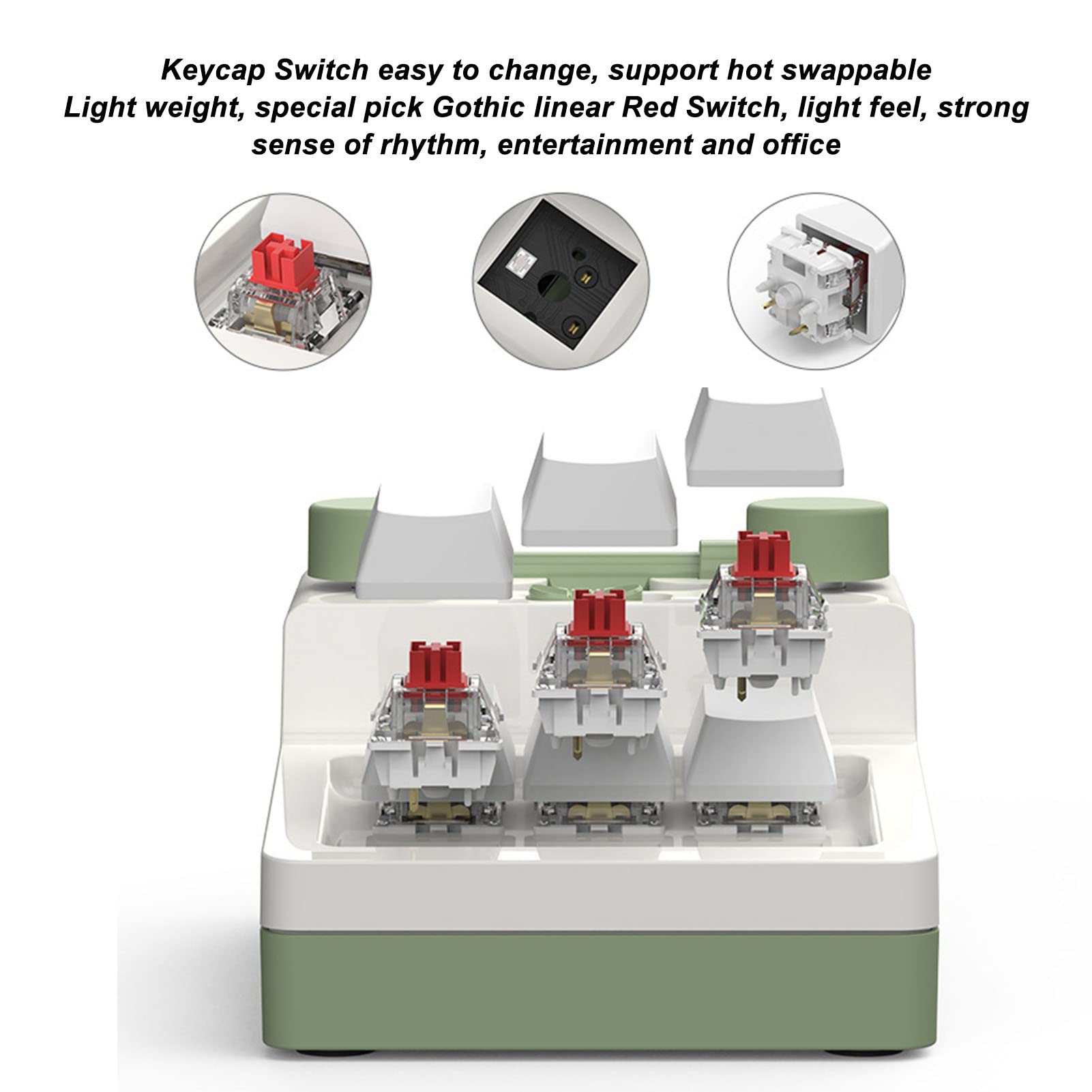 Snapklik.com : 6 Key Keypad, Lighting Mechanical Keyboard, Layer ...