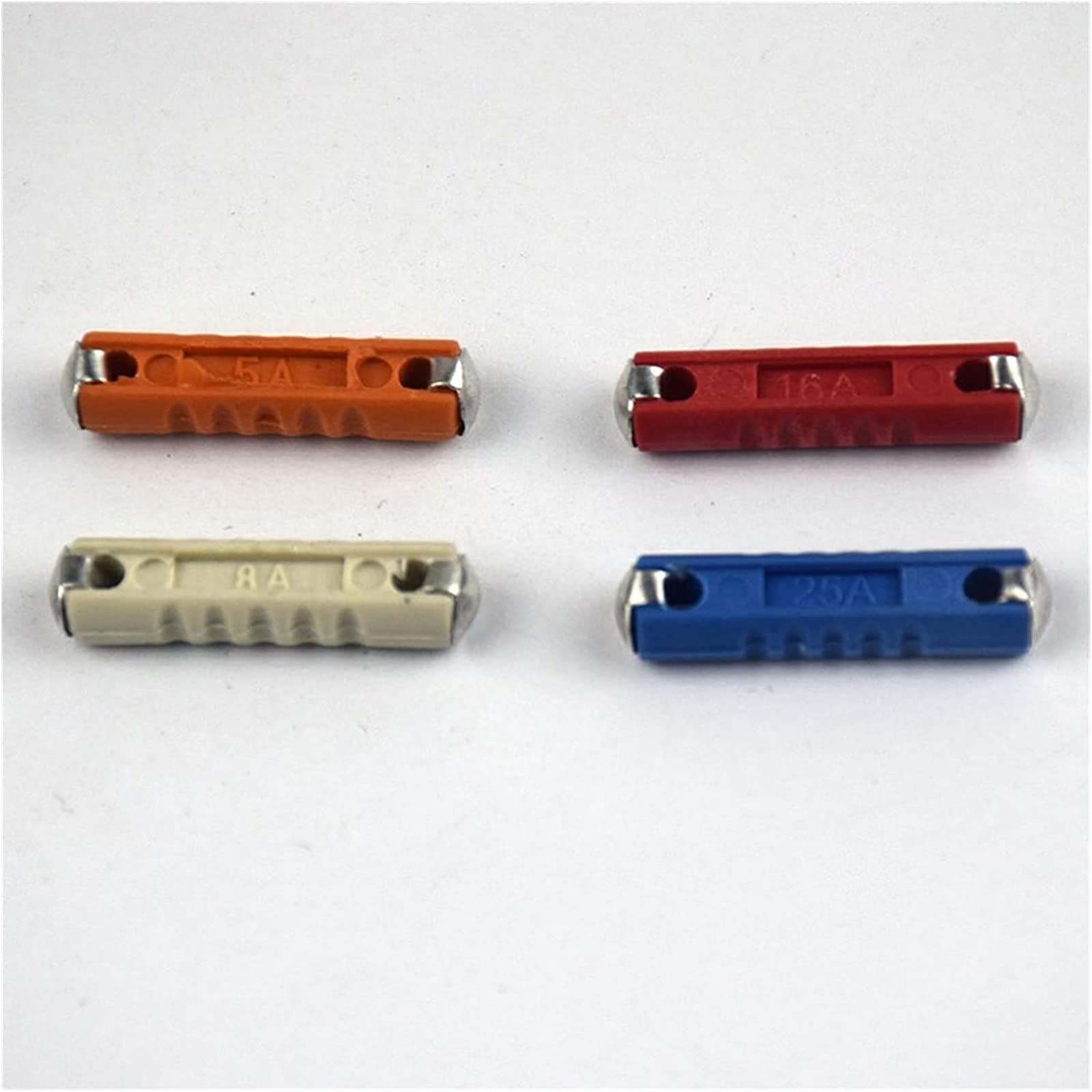 Fusible 50 pièces/Kit 5A 8A 16A 25A Kit de fusibles automatiques de voiture classique fusible de voiture en céramique balle automobile fusible européen