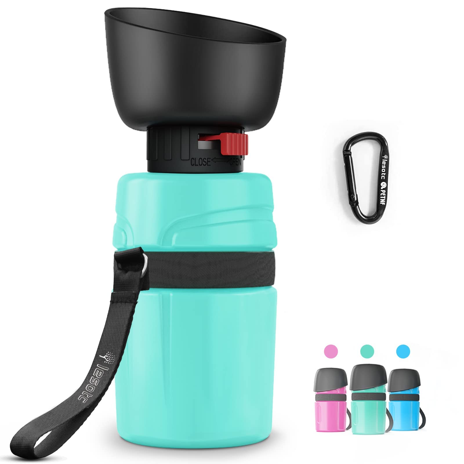 lesotc Pet Water Bottle for Dogs