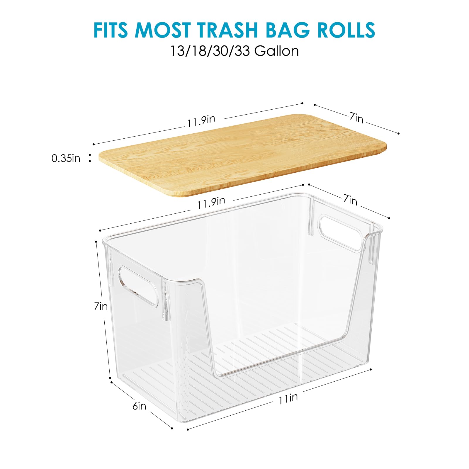 Paquete de 2 dispensadores de bolsas de basura