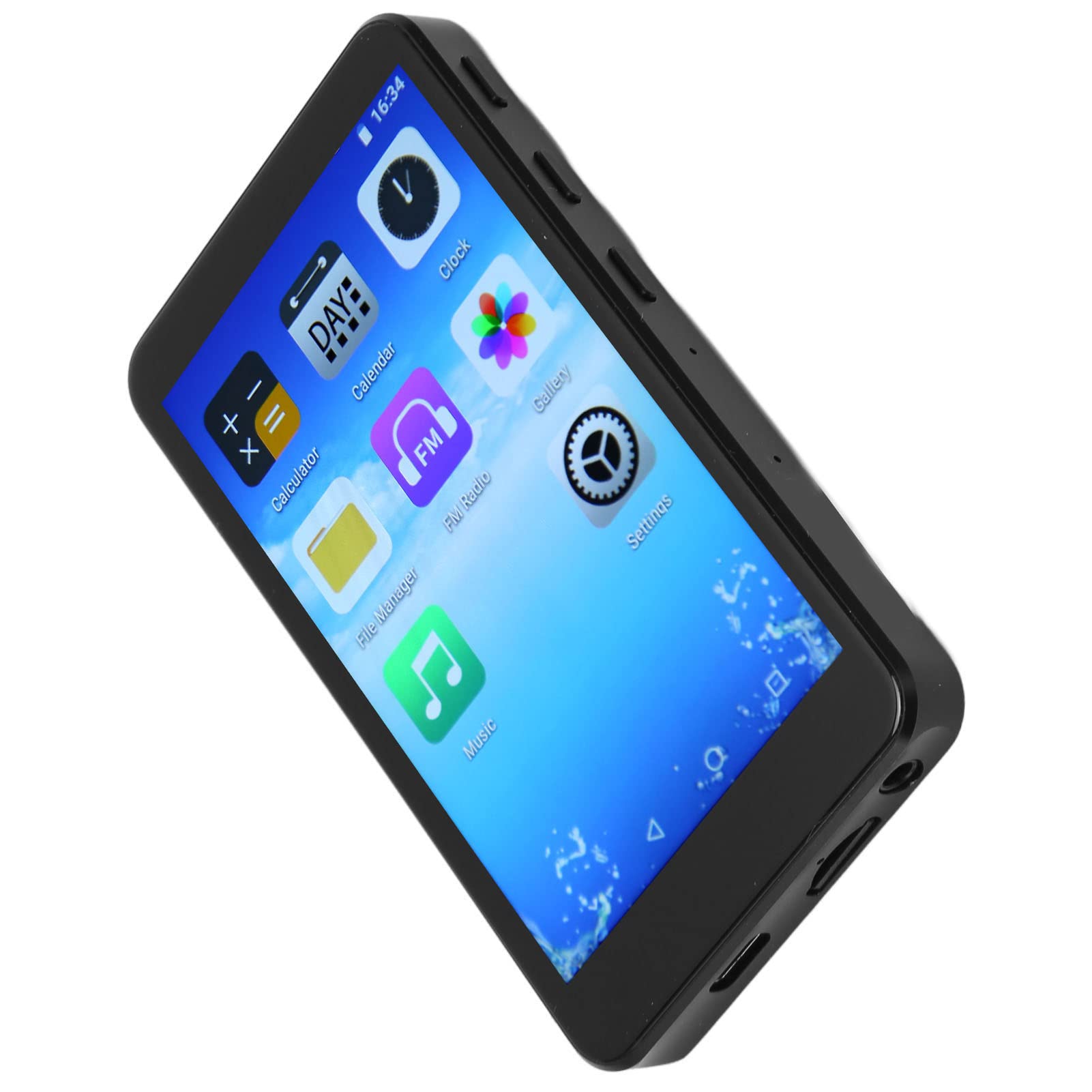 Reproductor MP4 con Pantalla Táctil, Reloj Grabador WiFi Multifunción, Reproductor MP4, Bluetooth 5,0, Emparejamiento Rápido Diario para Viajes (32 GB)