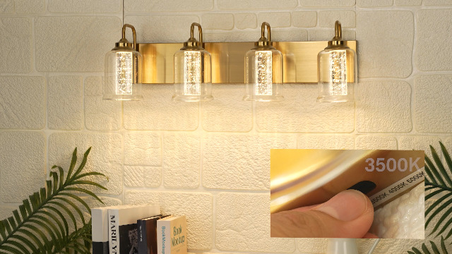zeyu 21 Inch 3 Light Bathroom Wall Light Fixtures, 18W