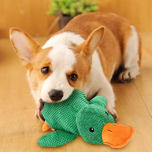 Miniatura 6 de Quack-Quack - Juguete de pato para perros, 2025, el pato calmante suave para perros, juguete duradero para masticar para mascotas, patos de peluche