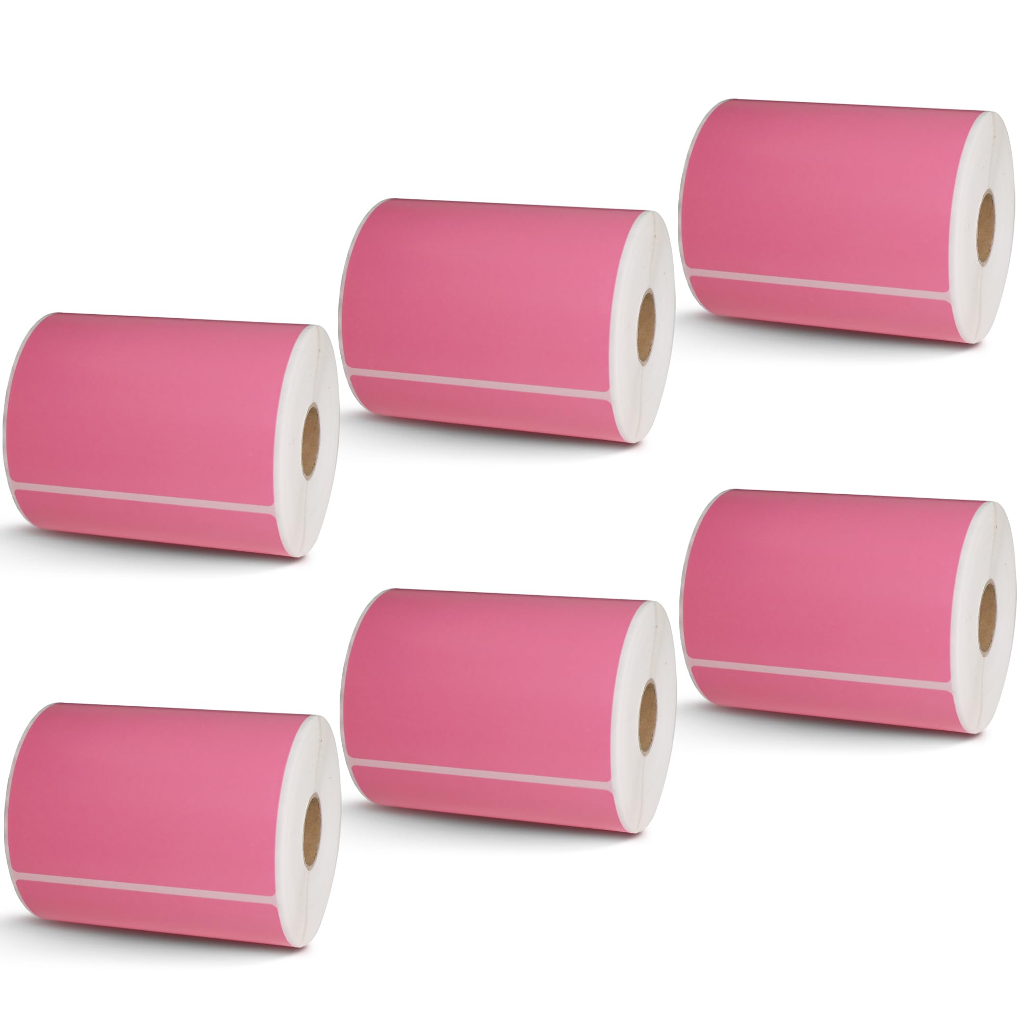 etichette di spedizione rosa adesivo premium per zebra 6 rotoli