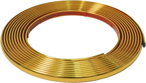 Moldura para despegar y pegar, moldura dorada flexible y autoadhesiva, 26.2 pies, impermeable, para paredes, bordes y bordes, marcos de ventana,