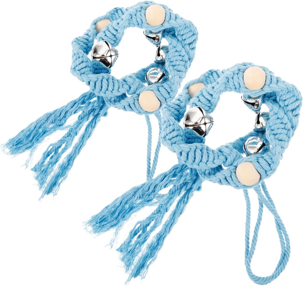 2Pcs Dog Training Doorbells for Potty Training Adjustable Pet Bells for Easy Durable Rope Material Simple Installation Versatile Home Decor