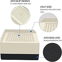 Vista 2 de Elevadores de Cama de 1.5 pulgadas, Bloques Elevadores Cuadrados Ajustables para Cama, Sofá, Mesa y Elevación de Sofá, Soporte de Trabajo Pesado