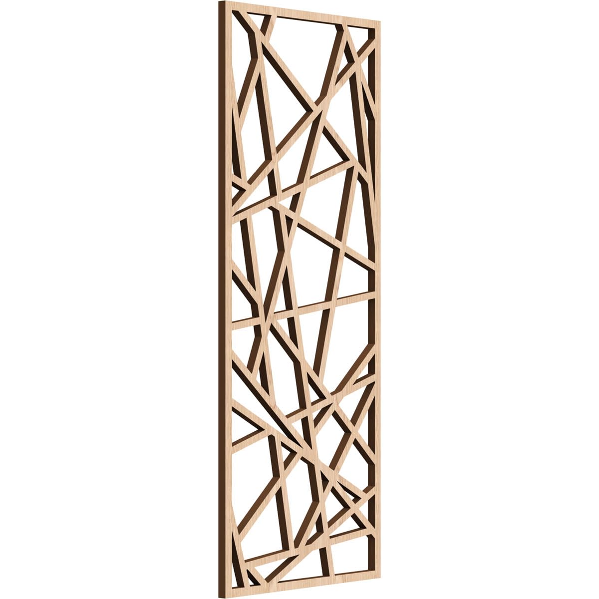Conway Decorative Pierced Fretwork Wood Wall Panels, 11 3/8"W x 29 3/8"H x 3/8"T, Red Oak