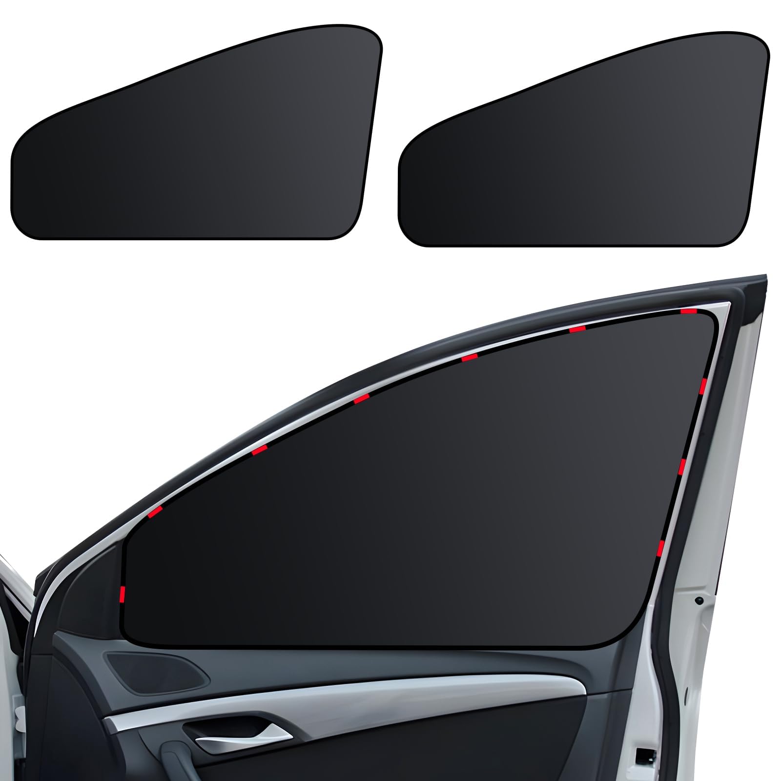 HFFTYU Car Window Shades for Hyundai i30 3 PD / i30N 2017-2025, Magnetic Car Sun Shade Side Window Blackout Covers, UV Blocker Auto Window Blinds Privacy Curtains,Front 2PCS