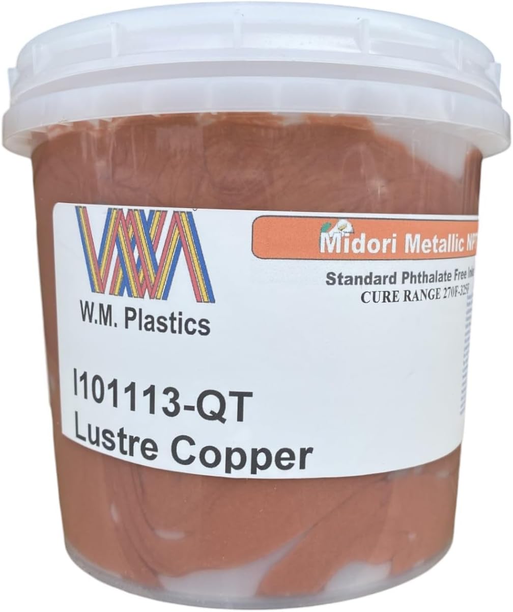 Plastisol Ink for Screen Printing-Quart (Lustre Copper)