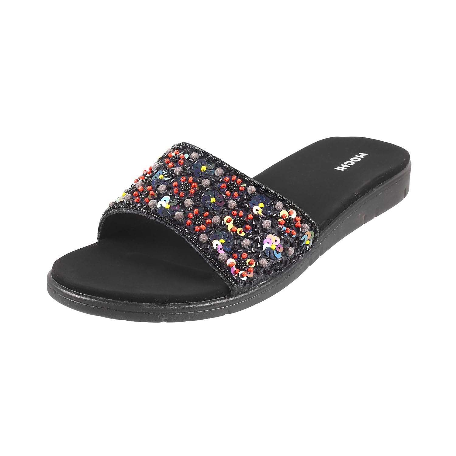 Mochi Women Black Casual Synthetic Sandals Uk/4 Eu/37 (41-4043) (B0CYZZJY53) Amazon Price History, Amazon Price Tracker