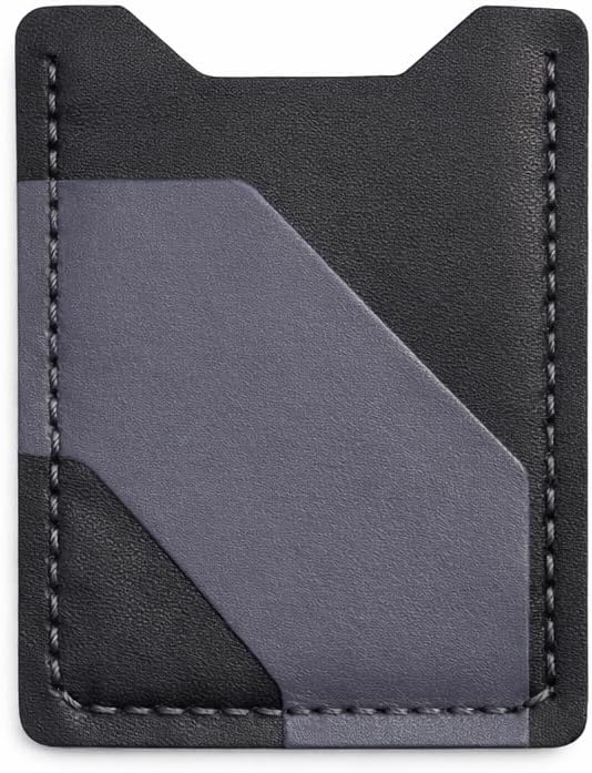 Handmade Minimalist 100% Genuine Leather Card Holder Slim No Machine Artisan Craft Cash Area Durable Everyday Carry Card Holder Elegant Durable for Work, Travel, Carry, Gift For Everyone (Gray Black) - Image 9