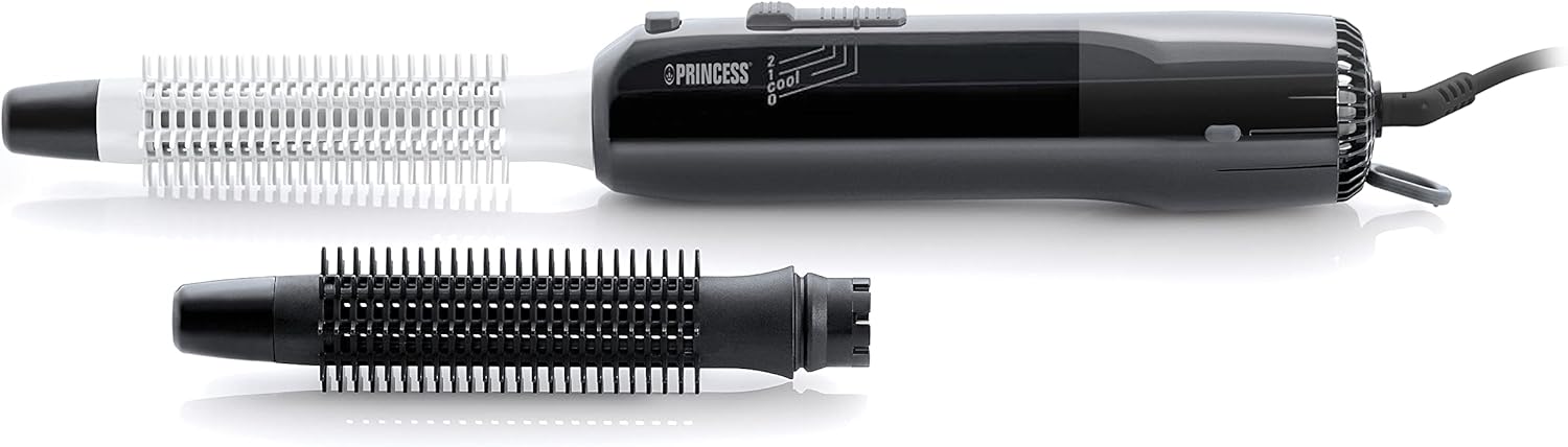 Princess 01.529202.01.001 Föhnborstel – Twee opzetborstels – Coolshot functie