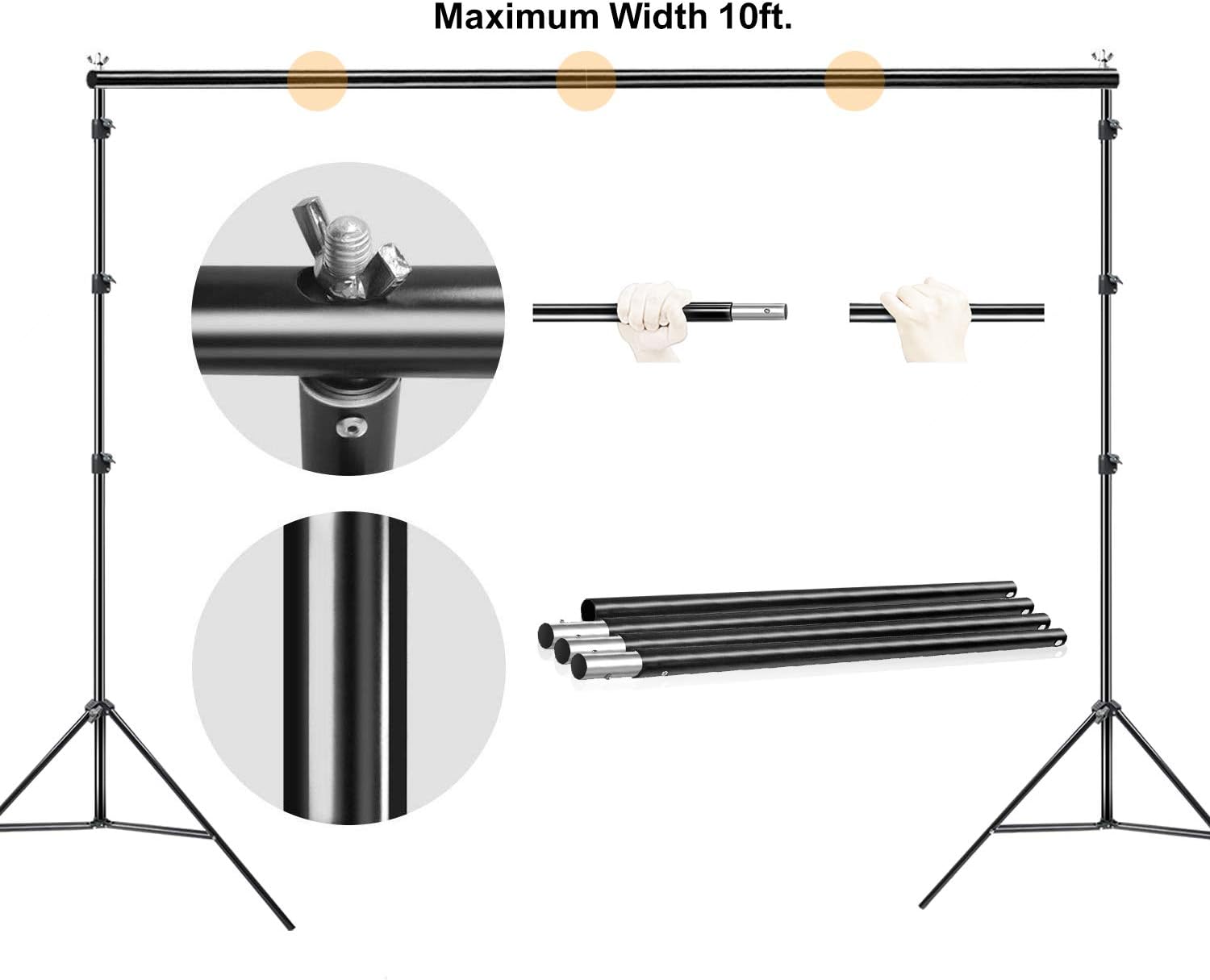 Nеw Dеаl LimoStudio 10 feet Wide x 9.6 feet High Frame Larger and Heavier Backdrop Stand with 9 x 13 feet Green Background Screen with Clamps for Photo Video Shooting, Screening, Portraits, AGG3142 🔥 LimoStudio 10 feet Wide x 9.6 feet High Frame Larger and Heavier Backdrop Stand with 9 x 13 feet Green Background Screen with Clamps for Photo Video Shooting, Screening, Portraits, AGG3142