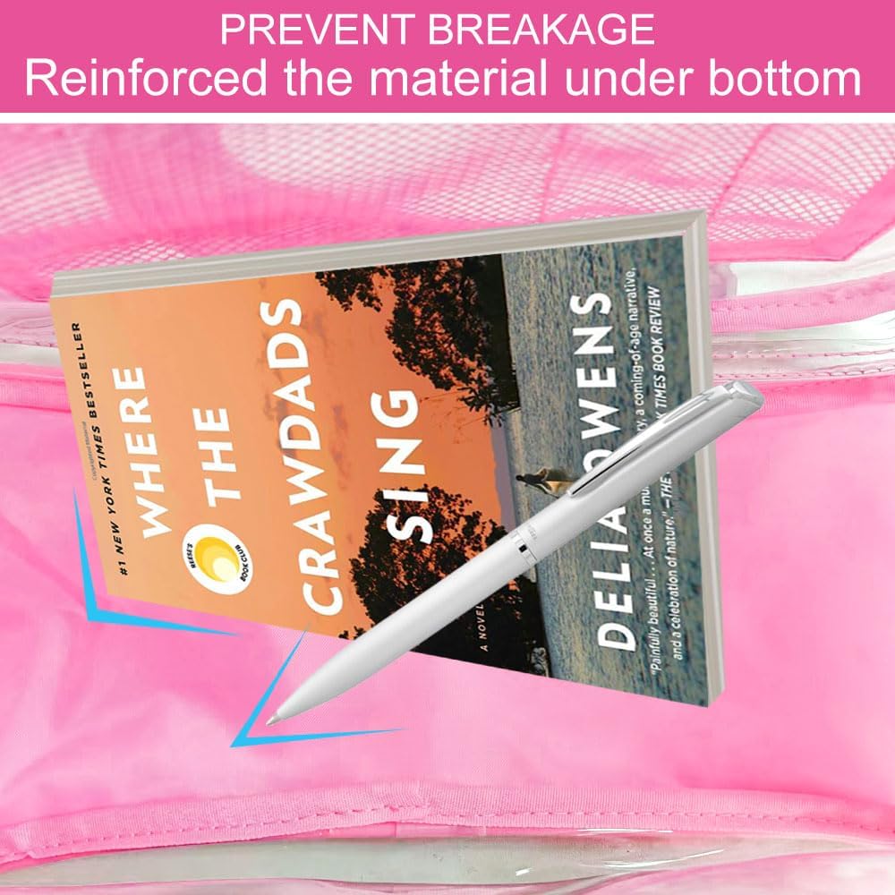 Clear Backpack for Girls and Boys, Kids Transparent Bookbag, 3PCS Cute See Through School Bag for Elementary Prechool - Image 6