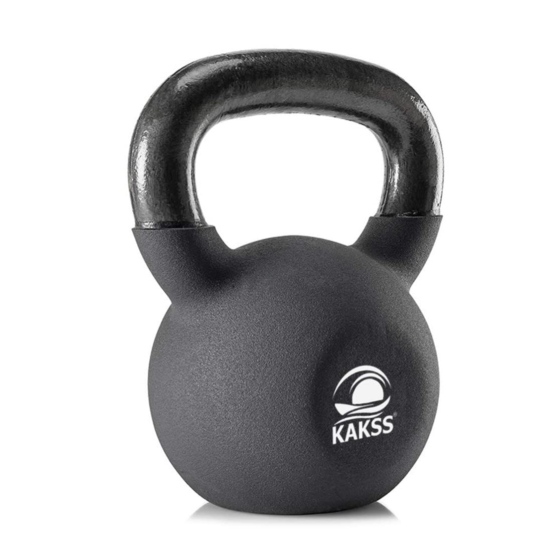 Kakss Half Coating Neoprene Kettlebell (Size available: 2 KG To 40 KG) (Black, 32 KG) (PROUDLY MADE IN INDIA)