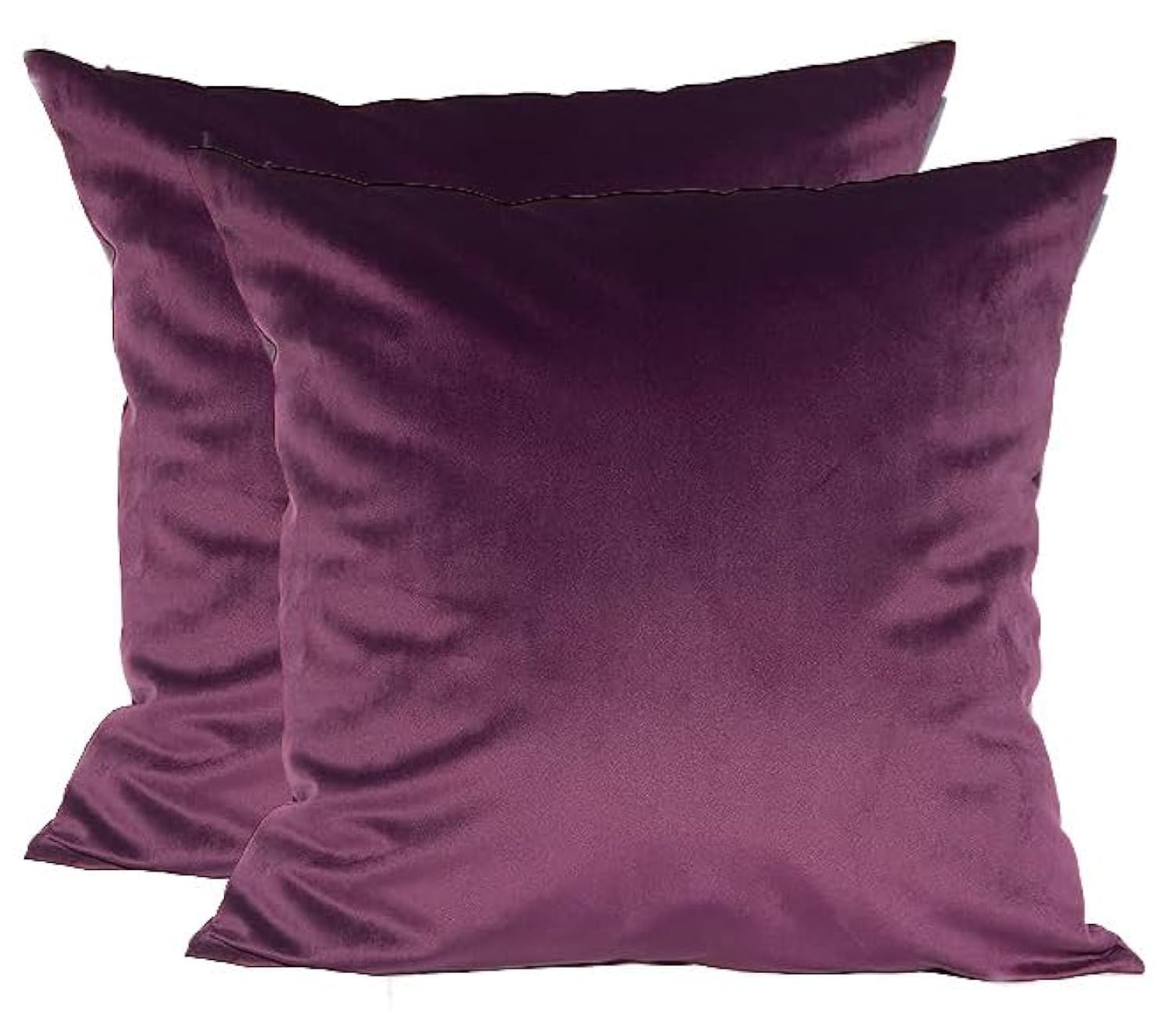TangDepot 2-Pack Super Soft Velvet Pillow Covers, 20x20 Grass Green — view 70
