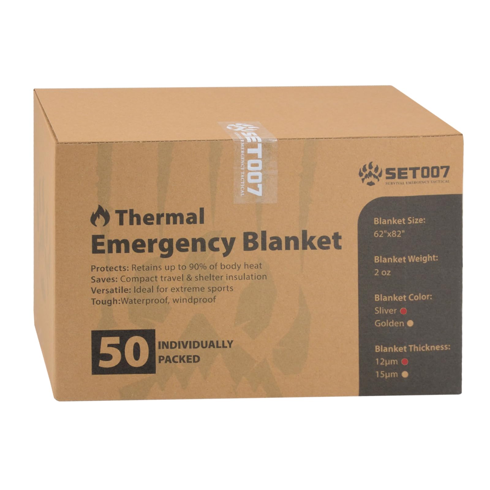 Emergency Mylar Blankets - 5 Pack for Survival -9 Emergency Mylar Blankets - 5 Pack for Survival -9