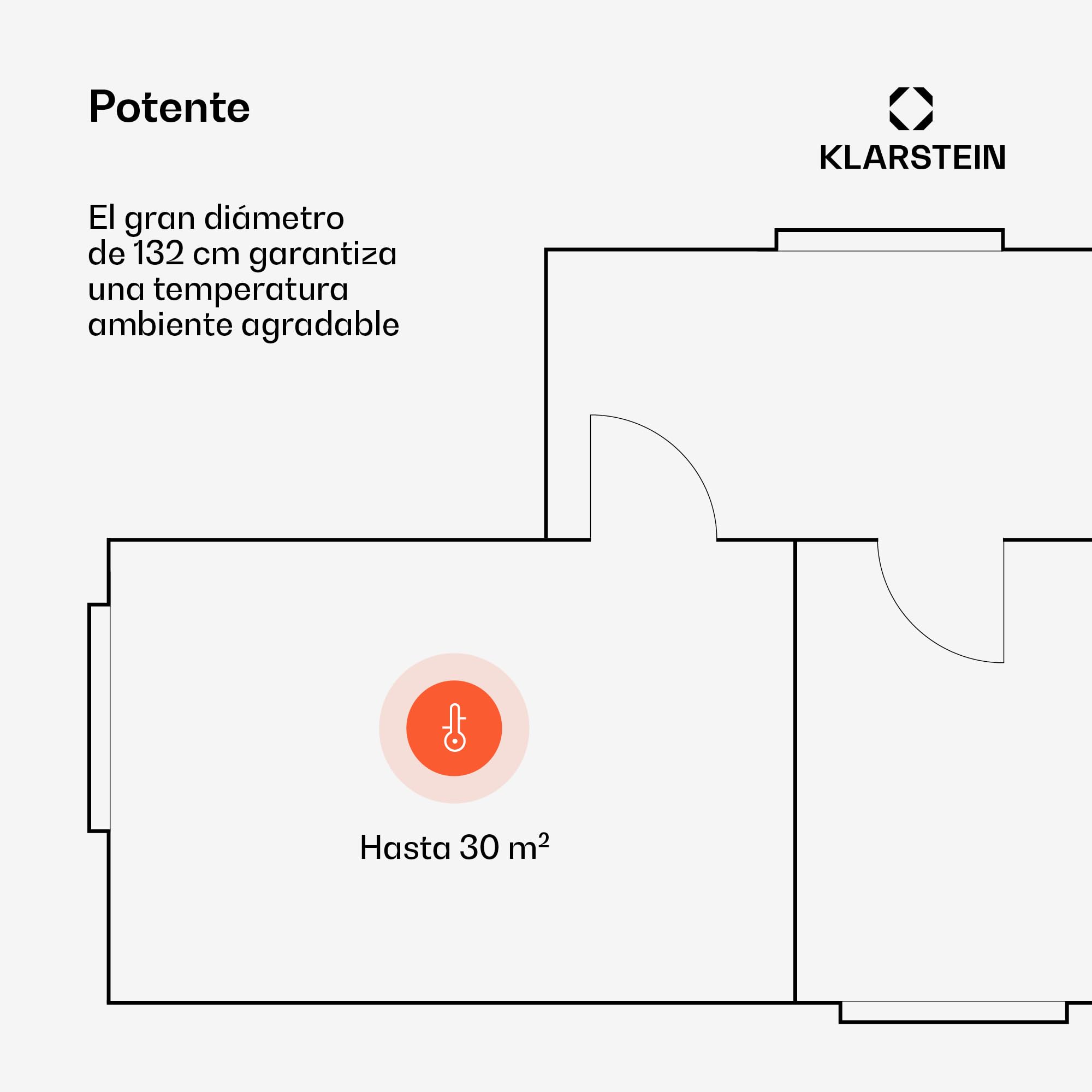 KLARSTEIN Santa Elena Ventilador de Techo 52" – Mando a distancia, 6 velocidades, Silencioso (45 dB), 9060m³/h, Aspas de Madera, Modos Verano e Invierno, Temporizador de 8h