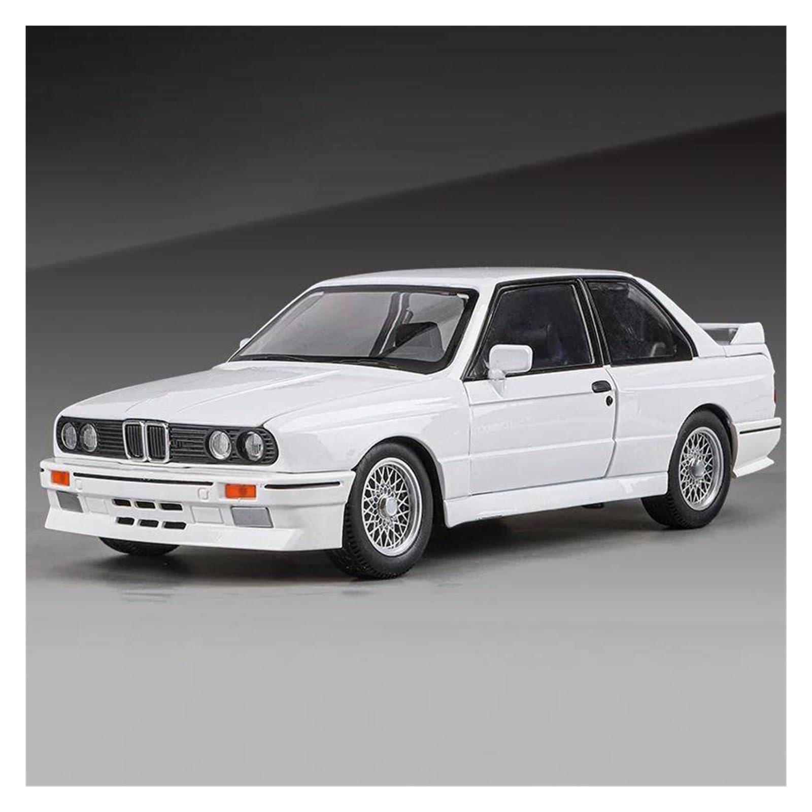 AUDSNI Die-Cast Diecast Car Model 1:24 For BMW M3 E30 IM Car Metal Diecasts Model(White)