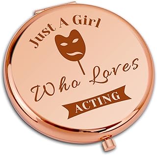 Theatre Lover Gifts Theatre Drama Gifts Compact Makeup Mirror for Actors Director Actress Theatre Acting Gift Theater Girl Gift Folding Makeup Mirror for Drama Student Teacher Birthday Graduation Gift