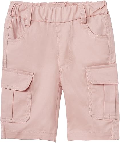Mud Kingdom Pantalones cortos cargo de sarga para niños pequeños, vacaciones de verano