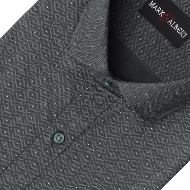 Image of MARK & ALBERT Mens Half Sleeves Printed Shirt