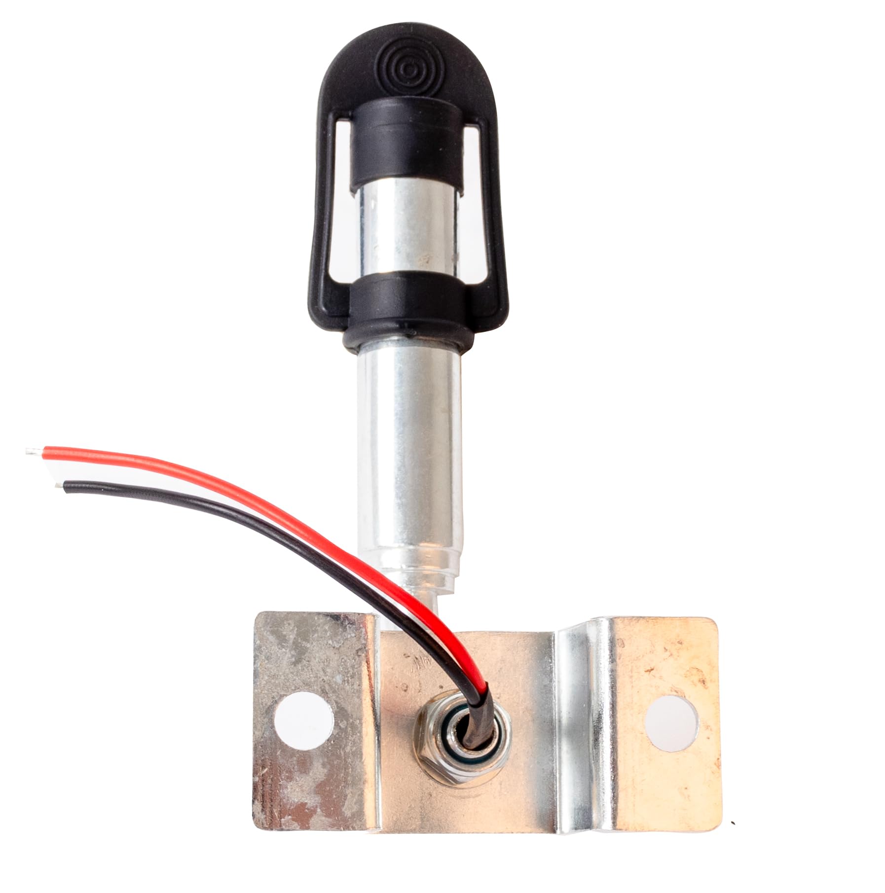 Ama Piantone per Lampeggiante Inclinabile 180° - Metallo Zincato, Altezza 170 mm, Diametro 24 mm, Compatibile con Lampeggianti Flessibili e a Imbuto
