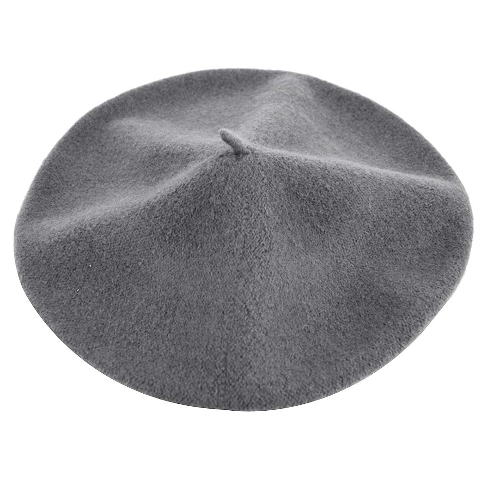 Unisex Babies Woolen Berets Solid Classic Kids Beanie Cap Winter Warm Hat