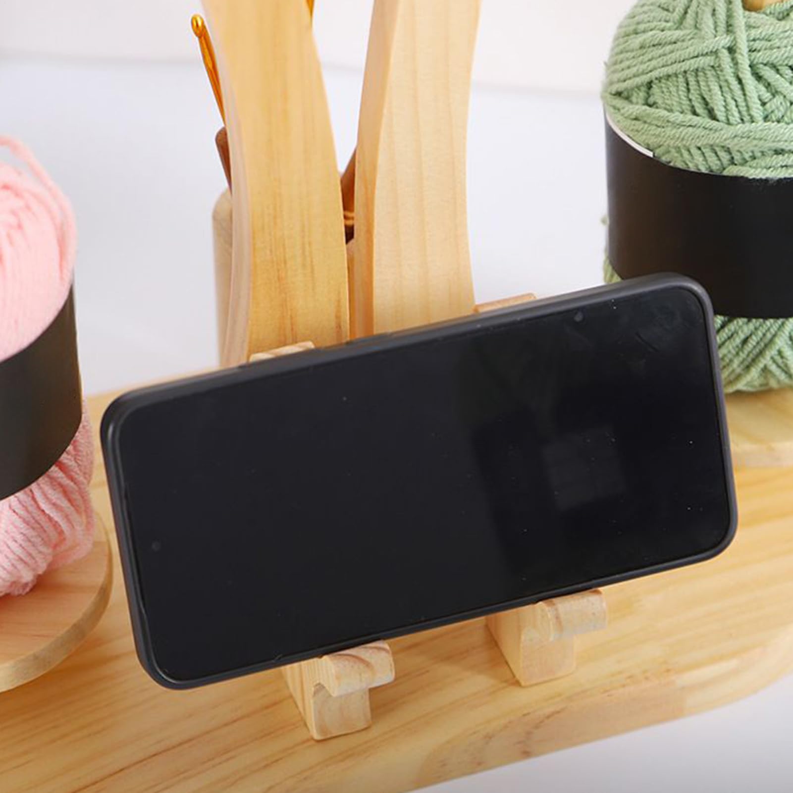 Générique Supporto girevole in legno con base magnetica