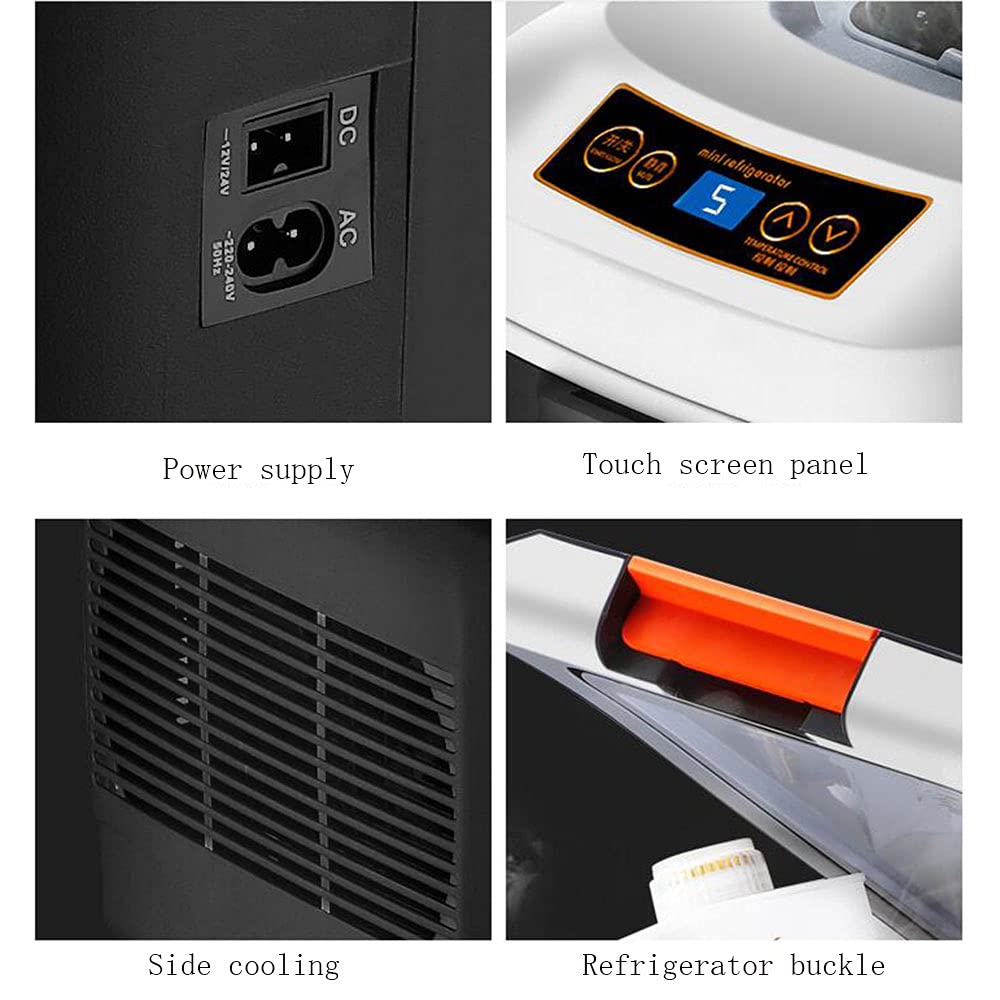 XIAOLIN Refrigerador De Refrigerador De Coches 25l, Refrigerador De Compresor De Automóvil De 24v / 12v / 220-240v, Temperatura -20 ° -65 ° Ajuste, Enfriador Y Calentador