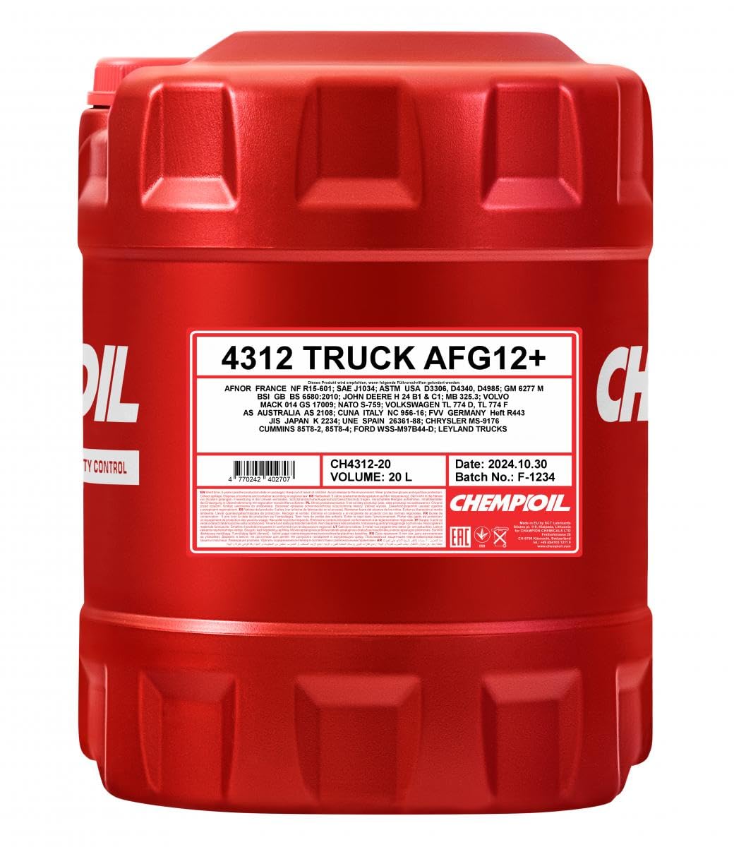 CH4312-20 Anticongelante 20L Rojo