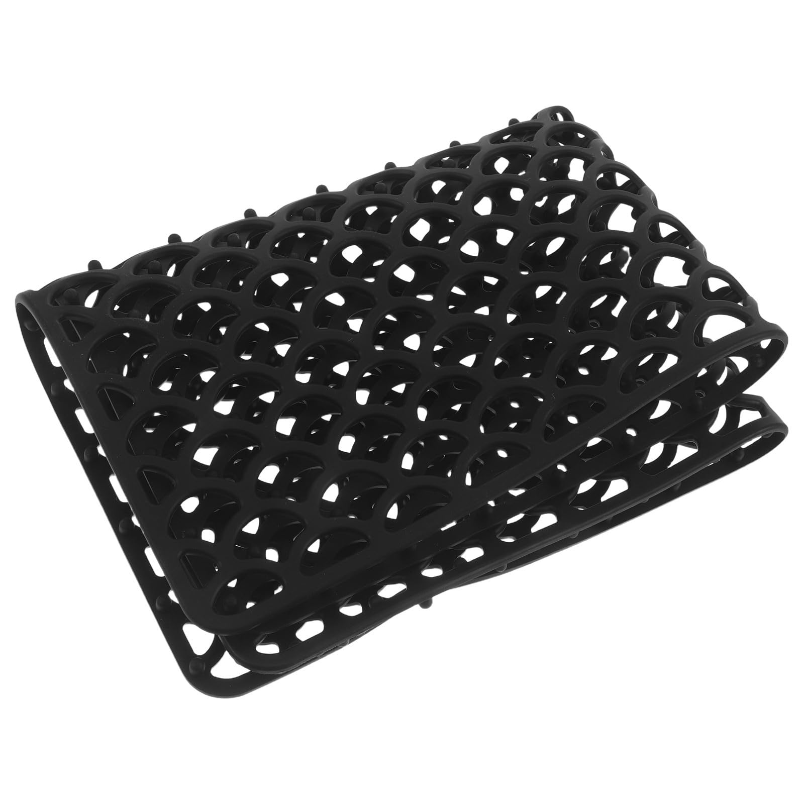 Alfombrilla de silicona negra premium para fregadero: diseño higiénico y resistente al calor