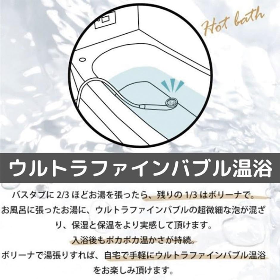 Amazon.co.jp: シャワーヘッド ボリーナワイド シルバー ウルトラ