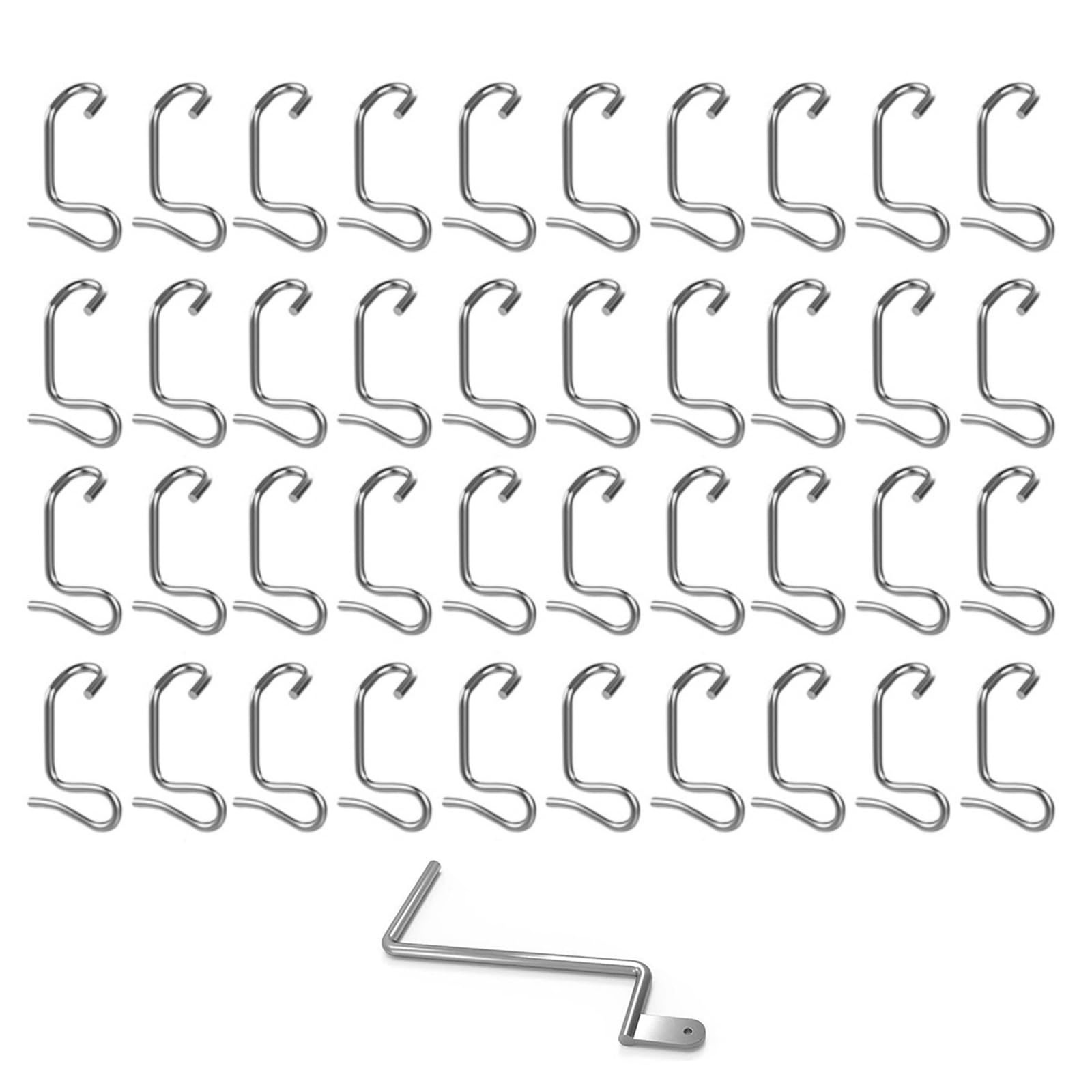 Set attrezzi per tenditore per recinzione in filo zincato 20/30 / 40 Elementi fissaggio con impugnatura tensione Installazione rapida per maniglia tenditore per filo resistente nel del da