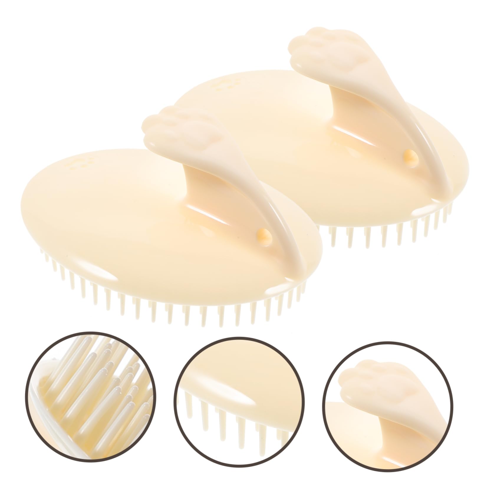Healeved 10piezas Cepillo De Para Masaje Del Cabelludo y Exfoliación Cepillo De Champú Húmedo y Seco Accesorio De Cuidado Ergonómico y Para
