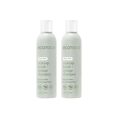 Miniatura 1 de Champú limpiador de brochas de maquillaje EcoTools, 6 onzas, paquete de 2 (el embalaje puede variar) 12 onzas líquidas.