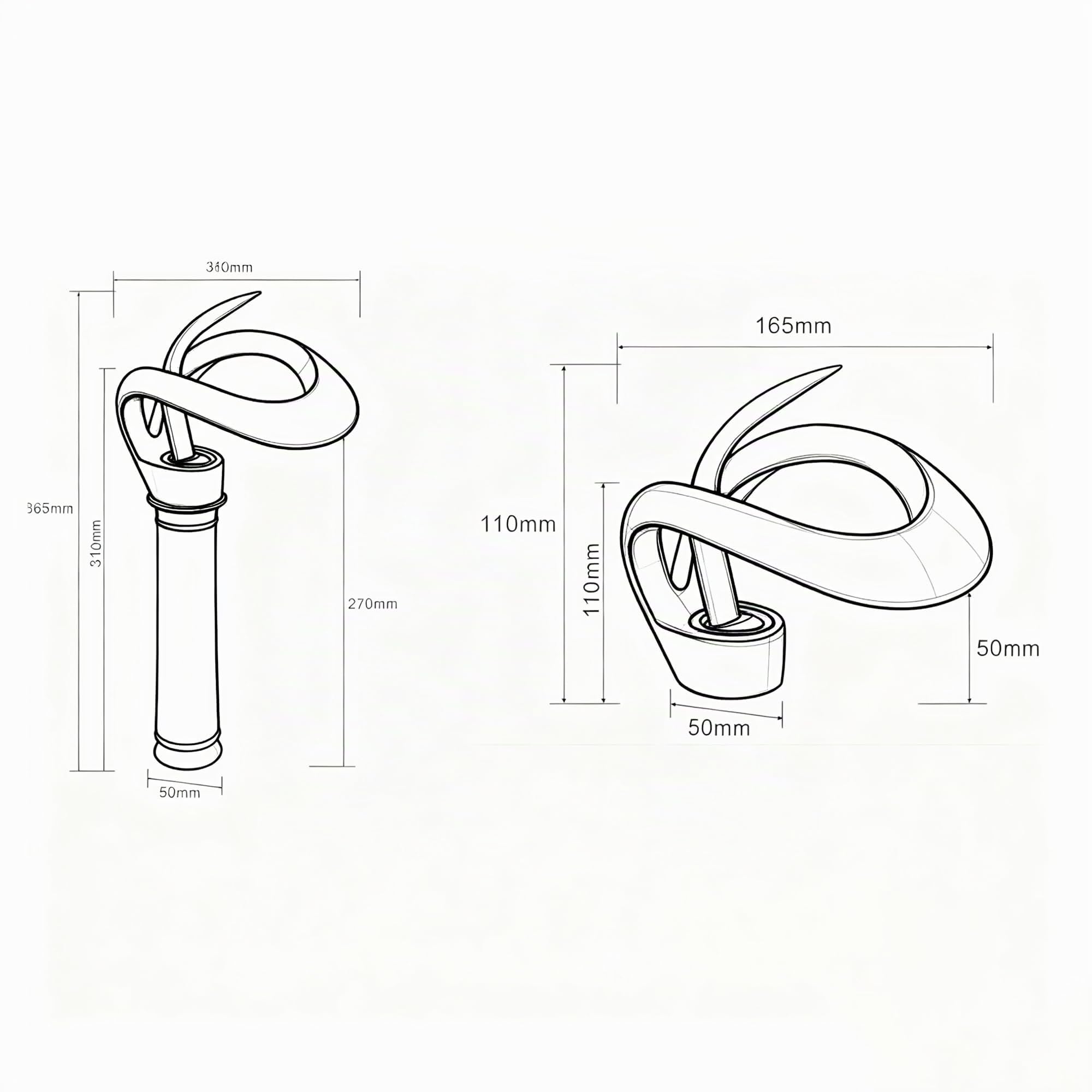 Rubinetto Bagno Lavabo Cascata Oro Spazzolato Alto,Rubinetto Da Bagno A Cascata, Rubinetto Per Lavabo,Miscelatore Lavabo Bagno Rubinetto Bagno Lavabo (alto)