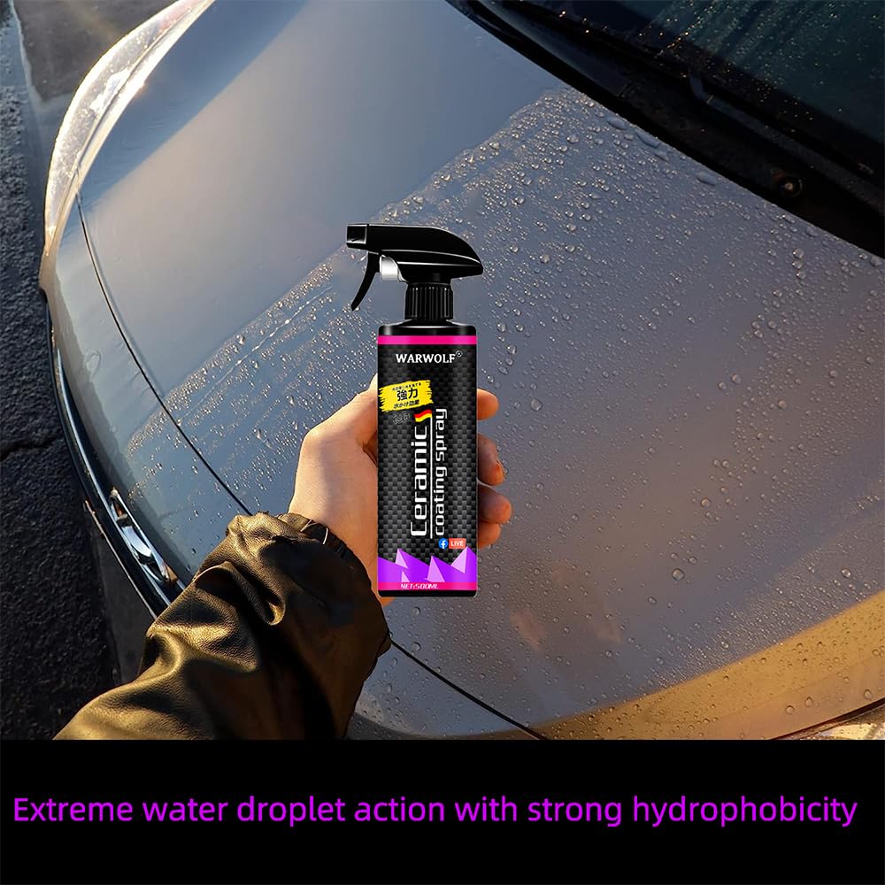 YOURKARTS.COM Car Truck Clean Clay Bar Auto Detailing Cleaner & Ceramic Coating Spray (Ceramic Spray, Purple, Ceramic Coating Spray) - Image 2 thumbnail