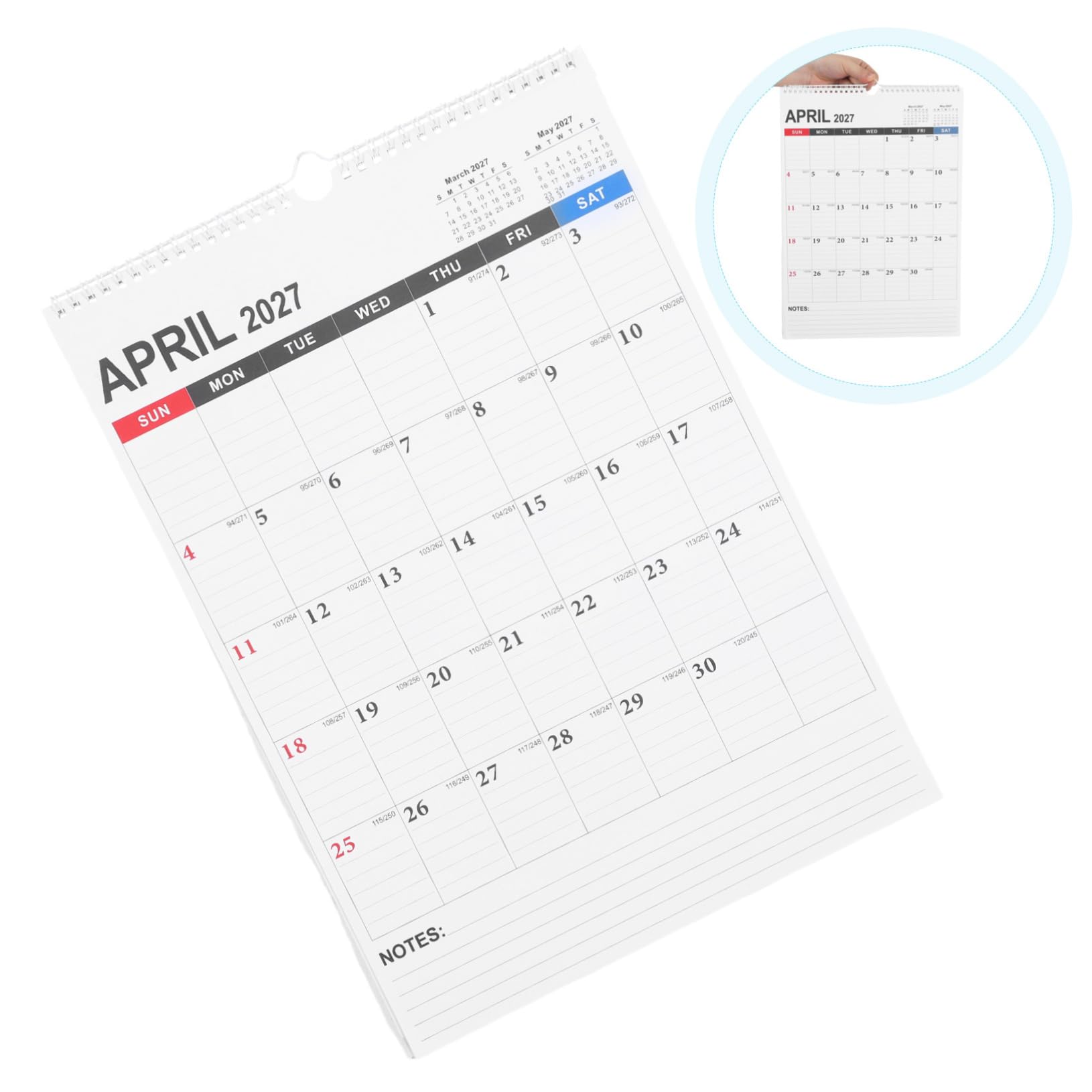 5 Stück Wandkalender Monate Englischer Monatsplaner mit Jahresübersicht Modernes Design Tägliche Terminplanung für Büro Schule und Zuhause Effiziente Zeitverwaltung