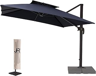 Sponsored Ad - JEAREY 10FT Square Cantilever Patio Umbrella Double Top Roating Outdoor Offset Umbrella Heavy Duty Sun Umbr...