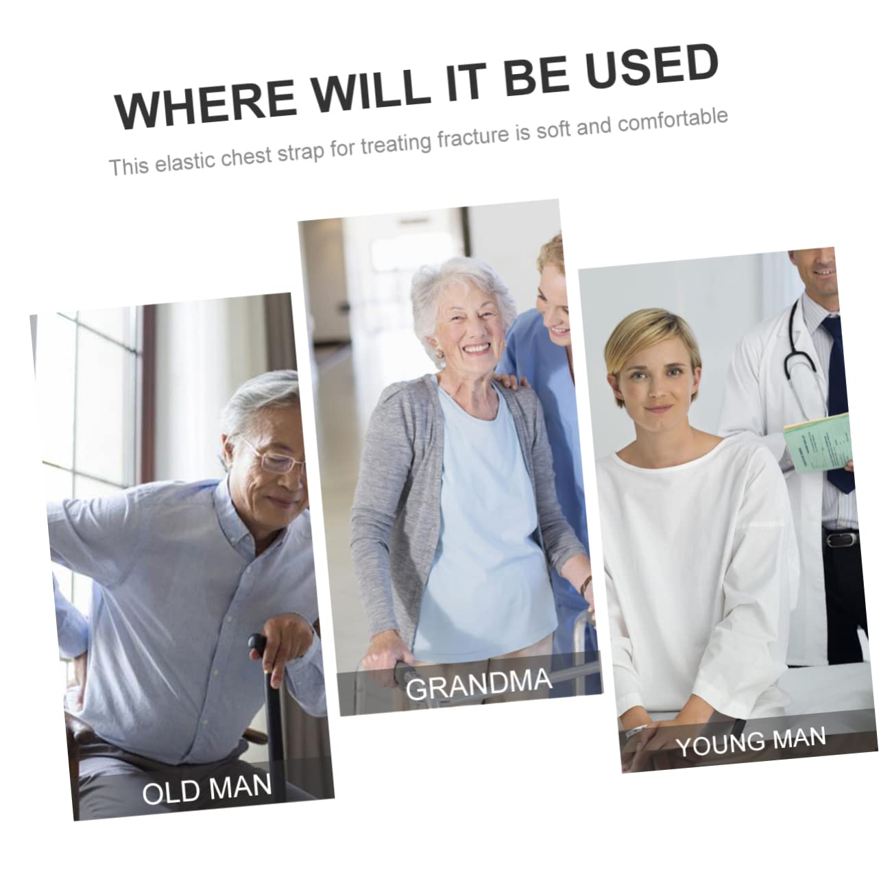 TOVINANNA Chest Support Brace Fracture Belt Protective Belt Rib Protector Rib Binder for Lifting Random