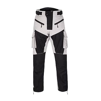 WICKED STOCK Men's Grey Mesh Motorcycle Pants - High Rise