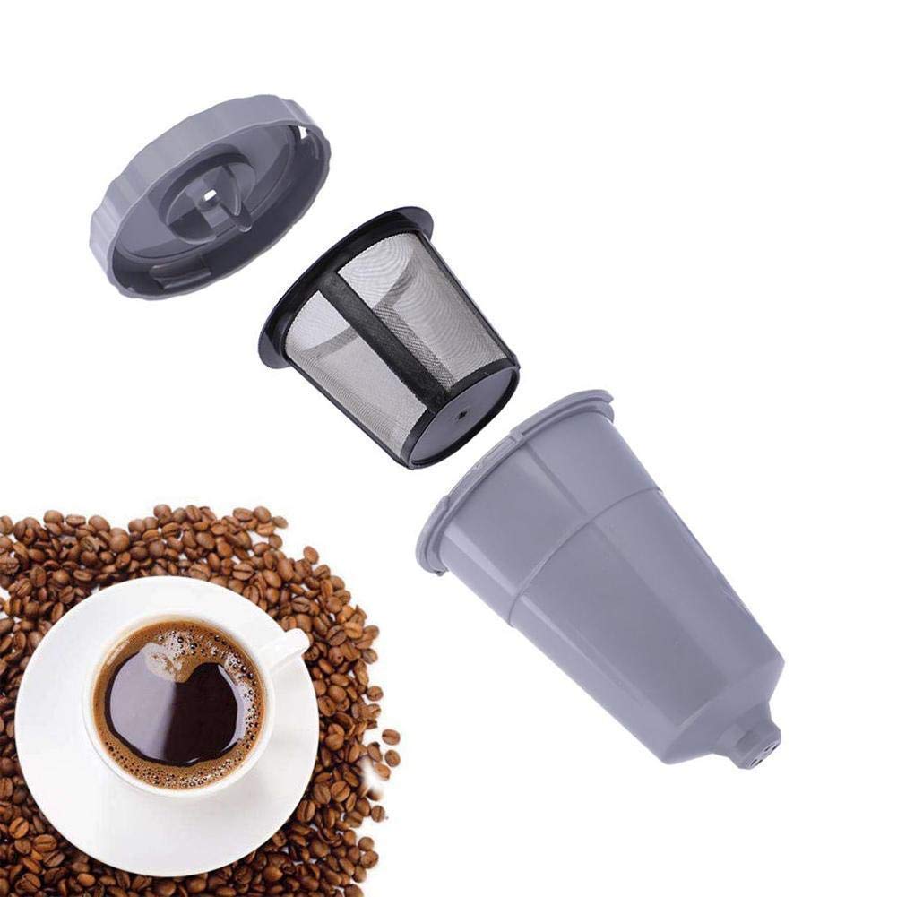 6-Pack Reusable K-Cup Coffee Filters For Keurig K10, K40, K60, K70, K75 Brewers - Black