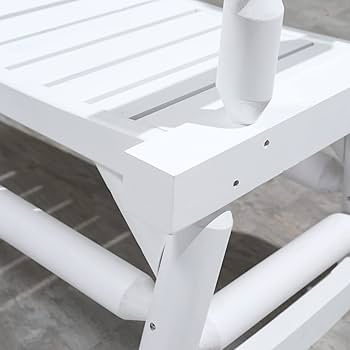 Amazon.com: Outsunny 2-Person Wood Rocking Chair with Log