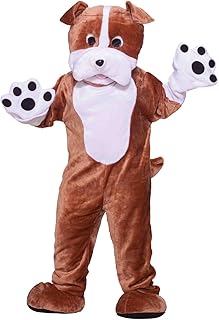 Deluxe Plush Bulldog Mascot Adult Party Adult Sized Cosplay Dog Mascot Costumes Brown
