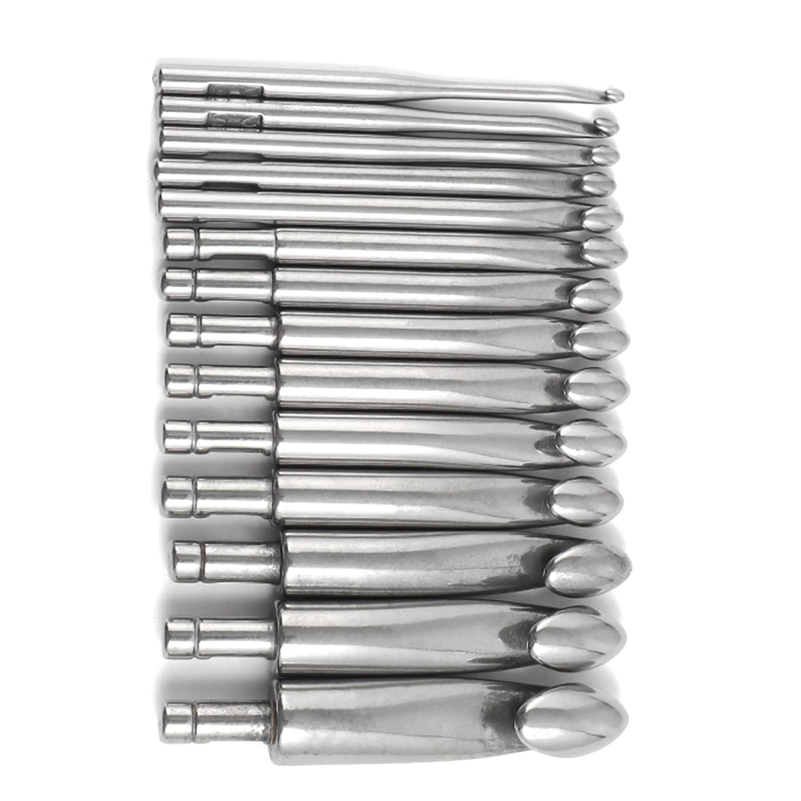 Juego de ganchos de ganchillo grandes de metal para hilo grueso, ganchos ergonómicos de acero inoxidable para adultos y niños, gancho ergonómico de ganchillo