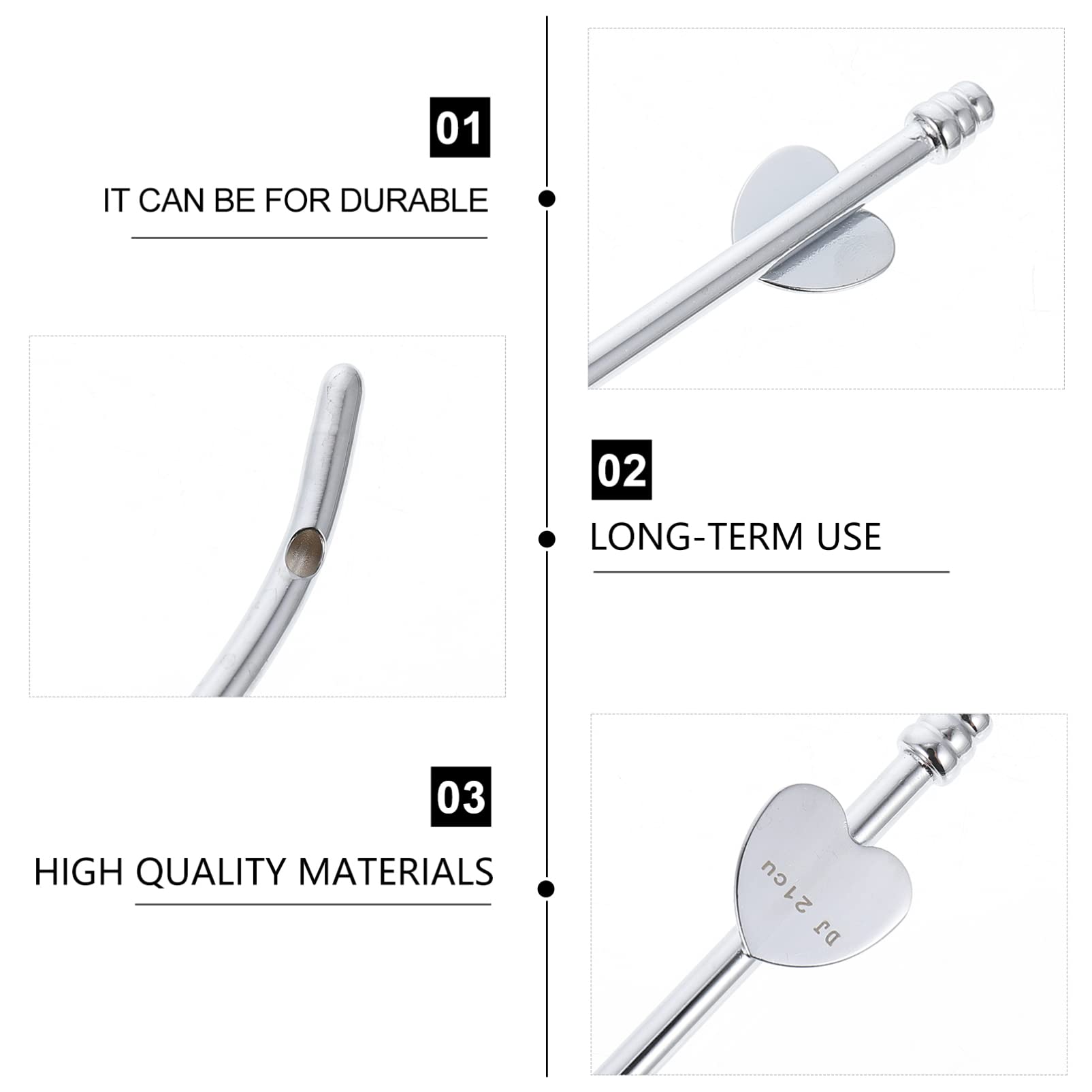 Healifty Urethral Dilator Stainless Steel Medical Dilator Female